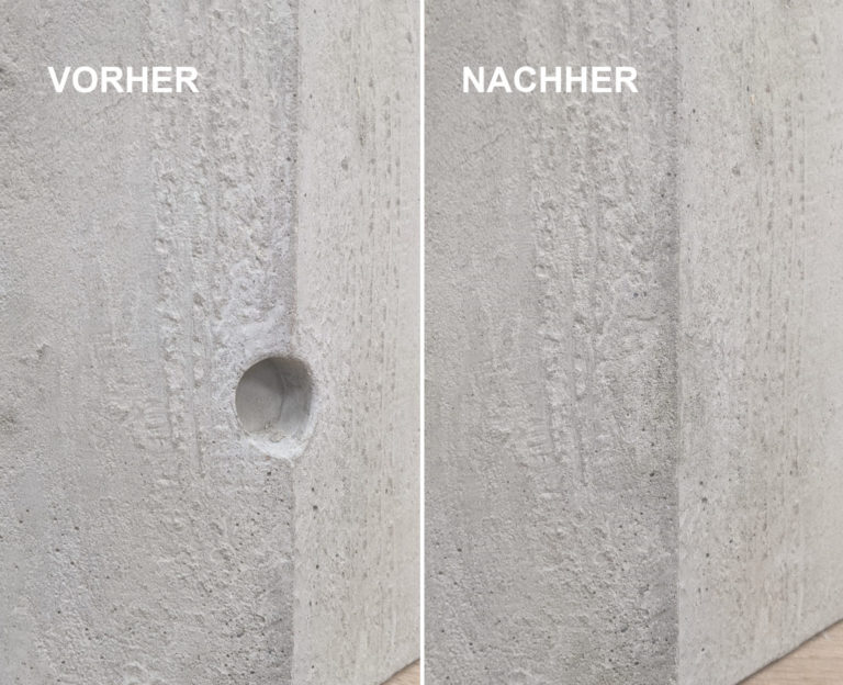 Board formwork structureconcrete imitationanchor hole repair closure
